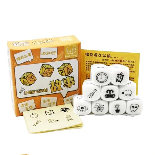 KAHDGSS Puzzle Spiel Dices Happy Trip Cubes Story Dices Cubes Set Happy Story Cubes Spielzeug Multifunktionelle Würfel Erzählen Spielen ZiES von KAHDGSS