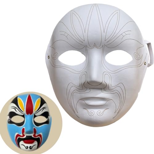 KAHDGSS Unpaintd Maskerades Masken Papier Mache Masken Leere Malmasken Masken Halloweens Cosplays Kostüme Kinder Für Erwachsene von KAHDGSS