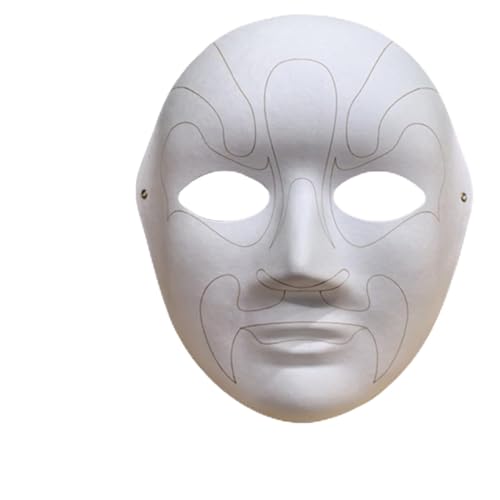 KAHDGSS Unpaintd Maskerades Masken Papier Mache Masken Leere Malmasken Masken Halloweens Cosplays Kostüme Kinder Für Erwachsene von KAHDGSS