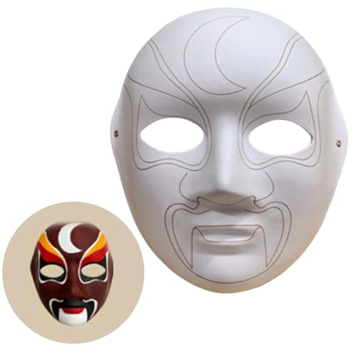 KAHDGSS Unpaintd Maskerades Masken Papier Mache Masken Leere Malmasken Masken Halloweens Cosplays Kostüme Kinder Für Erwachsene von KAHDGSS