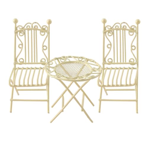 KAHDGSS Sammlersteine Miniatur Eisen Terrasse Set Mit Tisch Und 2 Stuhl Für 1/12 Puppenhäuser Möbel Gartenszene Arrangement Requisiten Dollhouses Möbel KAHDGSS Sammlersteine Miniatur Eisen Terrasse Set Mit Tisch Und 2 Stuhl Für 1/12 Puppenhäuser Möbel Gartenszene Arrangement Requisiten Dollhouses Möbel von KAHDGSS