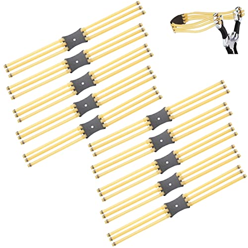 Ersatzgummibänder,10 pcs 6 Streifen Steinschleuder Ersatzgummi Slingshot Gummibänder für Steinschleuder Gummibänder Sling Shot Elastics Jagd Slingshot Ersatz von KAIAIWLUO