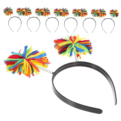 KAILIKETIY 12St Stirnband aus Garnknäuel Poms Weihnachtsparty-Haarschleife Pompons festival kopfbedeckung Festliche Haaraccessoires Kostüm Stirnband Urlaub Stirnbänder Feiertagskopfhörer p.s von KAILIKETIY