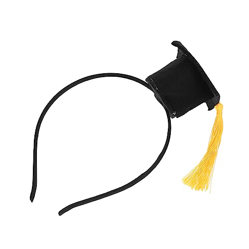 KAILIKETIY Arzt Hut Stirnband Graduierung Haarschmuck Mini -abschlusskappen Abschlussfeier-stirnband Stirnbandkappe Für Den Abschluss Abschlussfeier Haarnadel Grad-hut-kappe Filzstoff Yellow von KAILIKETIY