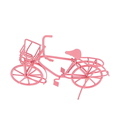 KAILIKETIY Fahrrad aus Metall für kinderspielzeug Toys for Hochwertiges Kid Toys Miniatur Puppe Bausatz Mini- Fingerfahrradspielzeug Eisen Rosa von KAILIKETIY