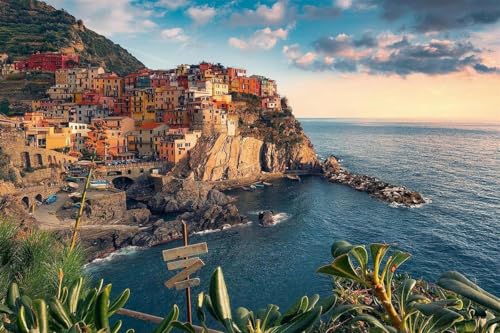 Cinque Terre – Klassisches Puzzle, 8000 Teile, Holzpuzzle Für Erwachsene, 3D-Puzzle, Heimdekoration von KAIXIUPuzzle