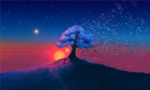 Dream Tree-1500-Teiliges Puzzle, Kunstsammlungspuzzle, Passgenaues Puzzle, Geeignet Für Puzzleliebhaber Mit Familie Und Freunden, Die Befriedigendsten Desktop-Spiele Und Geschenke von KAIXIUPuzzle