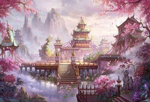 Oriental Fantasy-300-Teiliges Puzzle, Wunderschön Illustriertes Puzzle, Kunstpuzzle, Familienspielpuzzle, Geeignet Für Das Schulische Familienspaßpuzzle von KAIXIUPuzzle