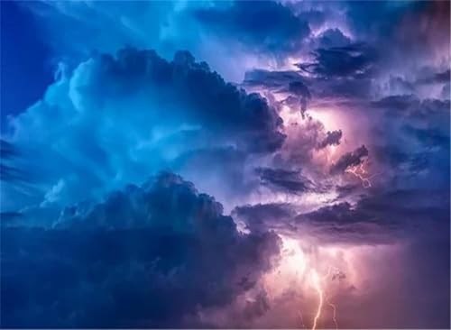 Stormy Clouds - 300-Teiliges Puzzle, Kunstsammlungspuzzle, Jedes Teil, Lustige Puzzles, Kreative Festivals von KAIXIUPuzzle