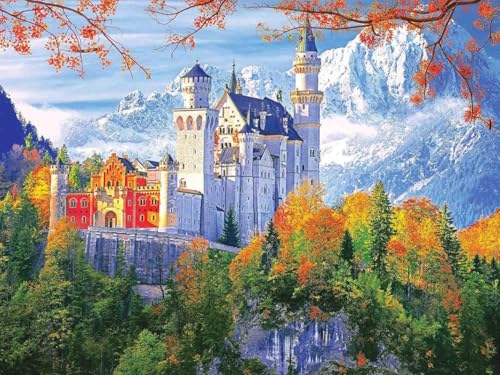 Wunderschönes Schloss - 1000-Teiliges Puzzle Für Erwachsene, Familienfeiern - Weihnachtsdekorationen - Kreatives Spielzeug - Holzpuzzle von KAIXIUPuzzle