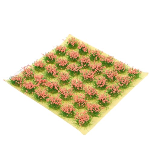 KALLORY 1 Blatt Graskorn Artificial Flower sztuczne kwiaty Modelleisenbahn Landschaft Modellbau Grasflocken Modell Gras gefälschte Pflanze Grün Sandtischgras Partei schmücken Plastik Rosa von KALLORY