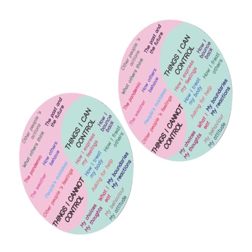 KALLORY 2St Dekorativer Aufkleber für den Gefrierschrank kühlschrank deko kühlschrankmagnete kühlschrank Magnete Mood Sticker Emotion Wheel Aufkleber für Laptop Aufkleber Laptop PVC-Gummi von KALLORY