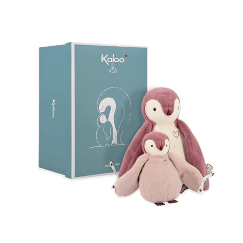 Kaloo – Complices – Plüschtier-Duo Pinguine – Rosa – 15 cm und 25 cm – Kuscheltier ab Geburt, K212004 von KALOO