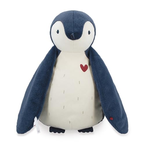 KALOO – Großer dekorativer Pinguin-Plüsch 50 cm mit Pucktuch – Maße des Pucktuchs: 100 x 100 cm – Kuscheltier für Babys – Ab der Geburt – K212012 von KALOO