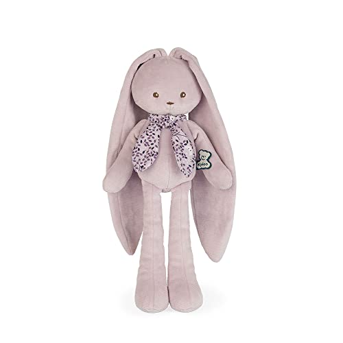 KALOO - Lapinoo - Pantin Lapin - Babyplüsch aus geripptem Velours - 35 cm - Farbe Rosa - Sehr weiches Material - Geschenkbox - Ab Geburt, K972200 von KALOO