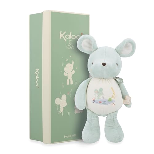 Kaloo - Kuscheltier mit Sound Maus - Schmusetuch zur Geburt mit Sound Maus - Mit integriertem Glöckchen - Glöckchen - 28 cm - Kuscheliger und spielerischer Begleiter ab der Geburt - K210008 von KALOO