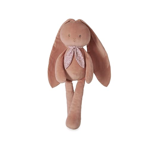 KALOO - Lapinoo - Pantin Lapin - Großes Plüschtier Kuscheltier Kaninchen - Sehr weiches Material aus Geripptem Samt - Farbe Terracotta - 80cm - K218018 von KALOO