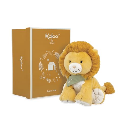 Kaloo - Les Amis - Baby Plüschtier Nougat der Löwe - 17 cm - Sehr weiches Material - Geschenkbox - Ab Geburt, K224000, Yellow von KALOO