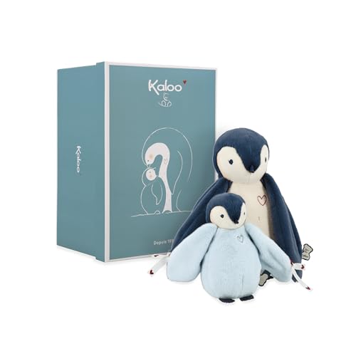 Kaloo – Complices – Plüschtier-Duo Pinguine – Blau – 15 cm und 25 cm – Kuscheltier ab Geburt, K212000 von KALOO