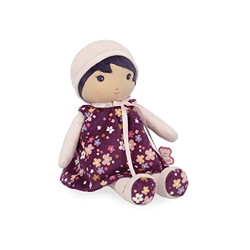 KALOO - Tendresse – Meine 1. Puppe aus violettem Stoff – Stoffpuppe 32 cm – Blumenkleid – Abnehmbarer Bloomer – schöne Geschenkbox und personalisierbares Band – ab der Geburt, K20002 KALOO - Tendresse – Meine 1. Puppe aus violettem Stoff – Stoffpuppe 32 cm – Blumenkleid – Abnehmbarer Bloomer – schöne Geschenkbox und personalisierbares Band – ab der Geburt, K20002 von KALOO