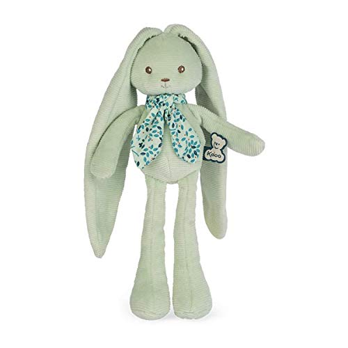 KALOO - Lapinoo - Pantin Lapin - Baby Plüsch Jersey und Strick - 25 cm - Farbe Acqua - Sehr weiches Material - Geschenkbox - Ab Geburt, K969938 von KALOO