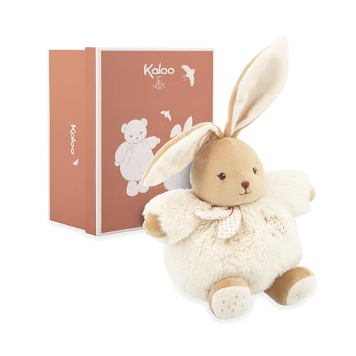 Kaloo - Schmusetuch Kaninchen Creme 17cm - Ultraweiches und Flauschiges Plüschtier für Babys - Zärtlicher Begleiter ab der Geburt - Ideale Größe für kleine Hände - Geschenk zur Geburt - K214020 von KALOO