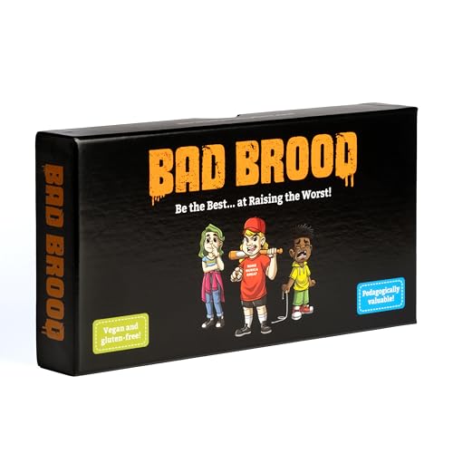 KAMPFHUMMEL Bad Brood – Raise Your Child as Bad as Possible, Sarcastic Card Game for People with Dark Humor, Ages 16+, 3-6 Players English Version von KAMPFHUMMEL