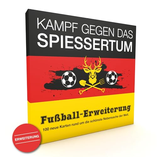 KAMPFHUMMEL Kampf gegen das Spiessertum - Fußballerweiterung mit 100 neuen Spielkarten mit schwarzem Humor. Die 5. Erweiterung perfekt zur Europameisterschaft in Deutschland von KAMPFHUMMEL