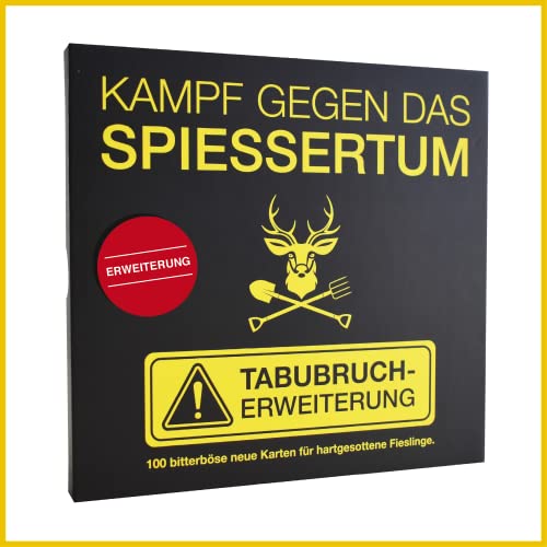 Kampf gegen das Spiessertum - Tabubruch mit 100 neuen Spielkarten. Die 3. Erweiterung des Kartenspiels für hartgesottene Fieslinge I Bitterböse Karten - wirklich Nichts für Spiesser von KAMPFHUMMEL