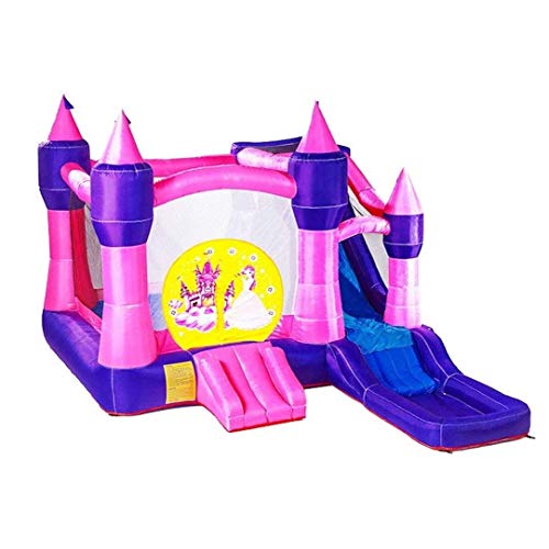 Yngg Aufblasbarer Hüpfburg für Geburtstagsfeiern mit Luftgebläse, aufblasbarer Burgpark für Kinder im Innenbereich, Trampolin-Spielzeug, Unterhaltungsausrüstung von KANBUN
