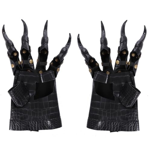 KANDEMY Krallen Handschuhe Halloween Kostüm Schreckliche Werwolf Handschuhe Cosplay Clown Drachen Handschuhe Festival Katzenpfoten Handschuhe Hexen Finger von KANDEMY