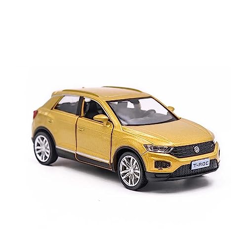 for:Druckgussautomobile Für: Volkswagen T-ROC SUV, Legierungsmodell, Spielzeugauto, Druckguss, Zurückziehbares Metall, Sammlerstück, Geschenk 1:36 Sammeldekorationen (Size : A) von KANDUO