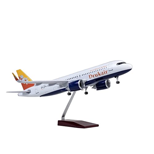 KANDUO for:Druckgussflugzeug 320NEO A320 NEO Air Bhutan Drukair Airlines-Modell Im Maßstab 1:80 Dekorative Sammlungen von KANDUO