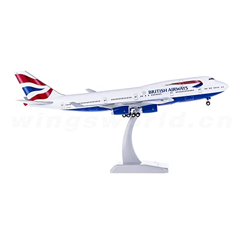 KANDUO for:Druckgussflugzeug British Airways G-BYGG Flugzeug B747 B747-400 Im Maßstab 1:200 Zusammenbaumodell Aus Kunststoff Dekorative Sammlungen von KANDUO