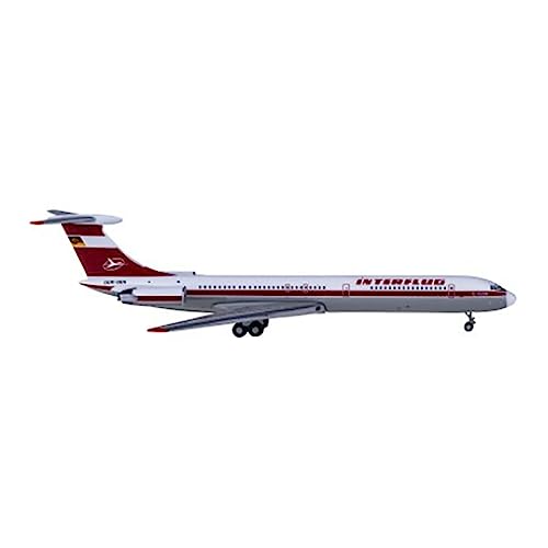 KANDUO for:Druckgussflugzeug Ilyushin IL-62M DDR-Sen Flugzeuge Im Maßstab 1:400 Modellflugzeuge Interflug Airlines Flugzeugmodell Aus Legierung Dekorative Sammlungen von KANDUO