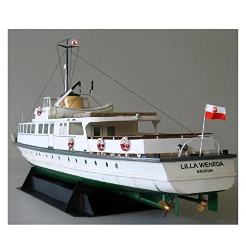 KANDUO for:Modellschiff Selbstmontiertes Polnisches Fährmodell-Montageschiff 3D-Schiffs-Puzzle-Modell Sammeldekorationen von KANDUO