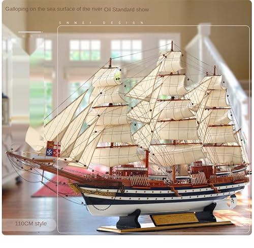 for:Modellschiff Für: Vespucci-Galeonenmodell, glatt segelnde Holzsimulationshandwerksschiffsverzierungen Sammeldekorationen von KANDUO