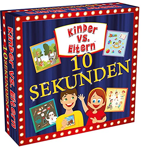 10 Sekunden, um zu erraten, was auf dem Bild zu sehen ist! Family Brettspiele Merkspiel Memospiel Lernspiele | Kinder vs Eltern 10 Sekunden | Alter 5+ von KANGUR