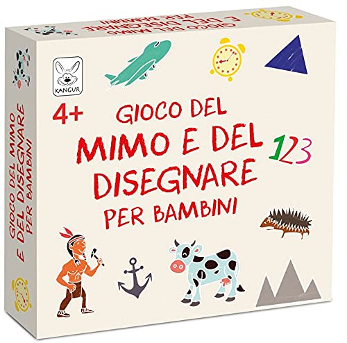 Gesellschaftsspiele Mimo- und Zeichenspiel für Kinder 4+ Brettspiel für Familien Spiele für Kinder von KANGUR