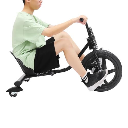 Kinderdreirad Driftmodus Dreirad mit Pedalen und Universelle Räder 4 Verstellbare Längen Rennsport-Stil Sitze Geeignet mit Coolen Lichtern für Kinder von weniger als 176,37 Pfund in Vergnügungsparks von KAPIPALA