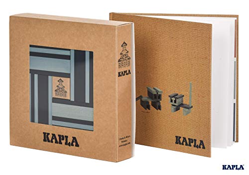 KAPLA 9000105 Holzplättchen 40er Box Blau + Buch, 4 Jahre to 12 Jahre, 1 Stück KAPLA 9000105 Holzplättchen 40er Box Blau + Buch, 4 Jahre to 12 Jahre, 1 Stück von Kapla