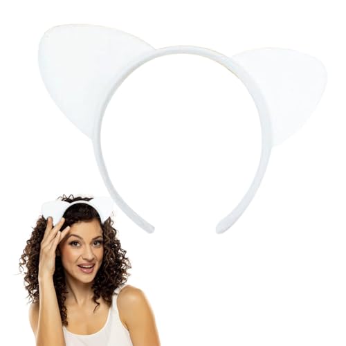 Katzenohren Stirnband,Katze Haarbänder Haarschmuck,Cat Ears in Weiß,Haarreif Katzenohren,Haarreif mit,Katzen Kostüm,für Mädchen Damen Kostüm Parteien Deko,1pc Katzenohren Stirnband,Katze Haarbänder Haarschmuck,Cat Ears in Weiß,Haarreif Katzenohren,Haarreif mit,Katzen Kostüm,für Mädchen Damen Kostüm Parteien Deko,1pc von KARELLS