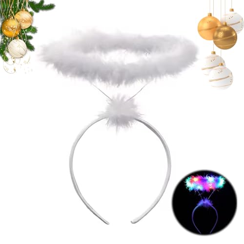 Weißer Heiligenschein Engel,Heiligenschein Engel,Engel Kostüm Damen,Engel Haarreif,Engelshaar,Haarreif Fasching Damen,Halloween Karnevals Fasching Accessoires Weißer Heiligenschein Engel,Heiligenschein Engel,Engel Kostüm Damen,Engel Haarreif,Engelshaar,Haarreif Fasching Damen,Halloween Karnevals Fasching Accessoires von KARELLS