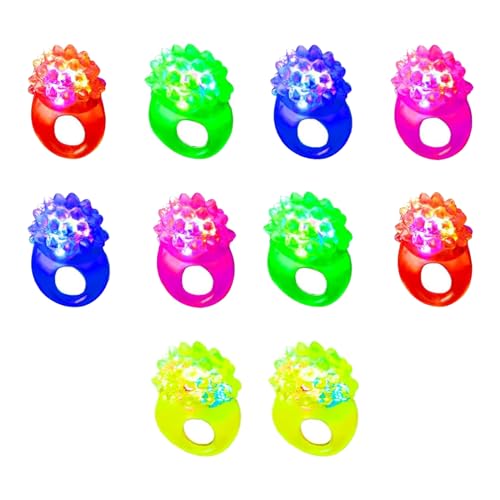 Partyring,Leucht Ringe,Leuchtende LED Party Ringe,5 Farben LED Fingerlicht,Fingerlichter Spielzeug für Kinder Erwachsene Leuchten Party,5 Stück von KARELLS