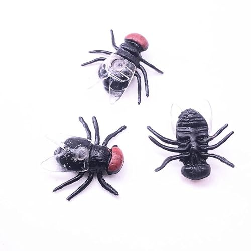 Realistische Insekten,Realistische Kleine Fliegen Für Scherz,20PC Realistische Käfer aus Kunststoff,Insekten Plastik Spielzeug,Realistisches Insektenspielzeug,Aprilscherz,Halloween Teasing Requisiten von KARELLS