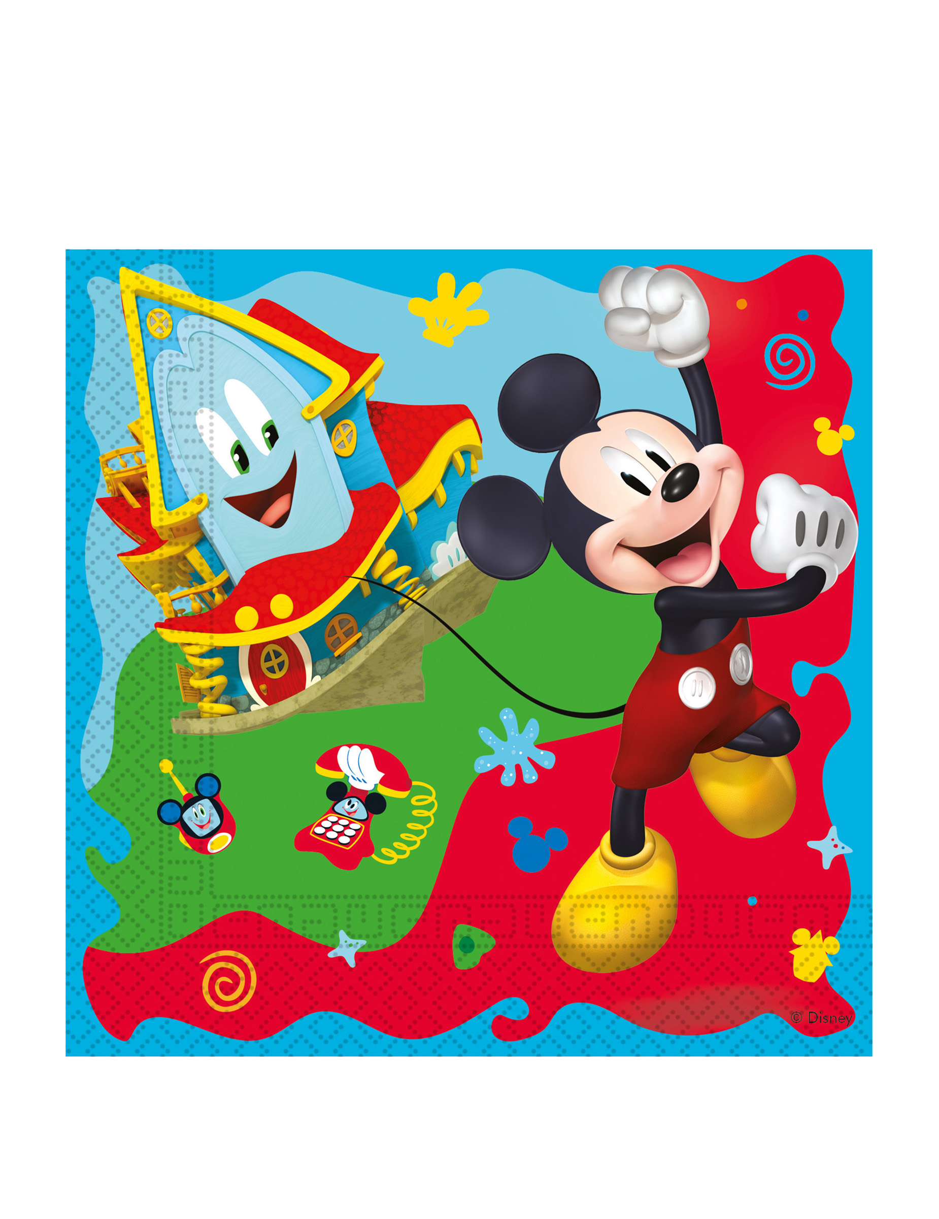 20 Papierservietten mit Mickey Maus-Motiv, 33 x 33 cm 20 Papierservietten mit Mickey Maus-Motiv, 33 x 33 cm von KARNEVAL-MEGASTORE