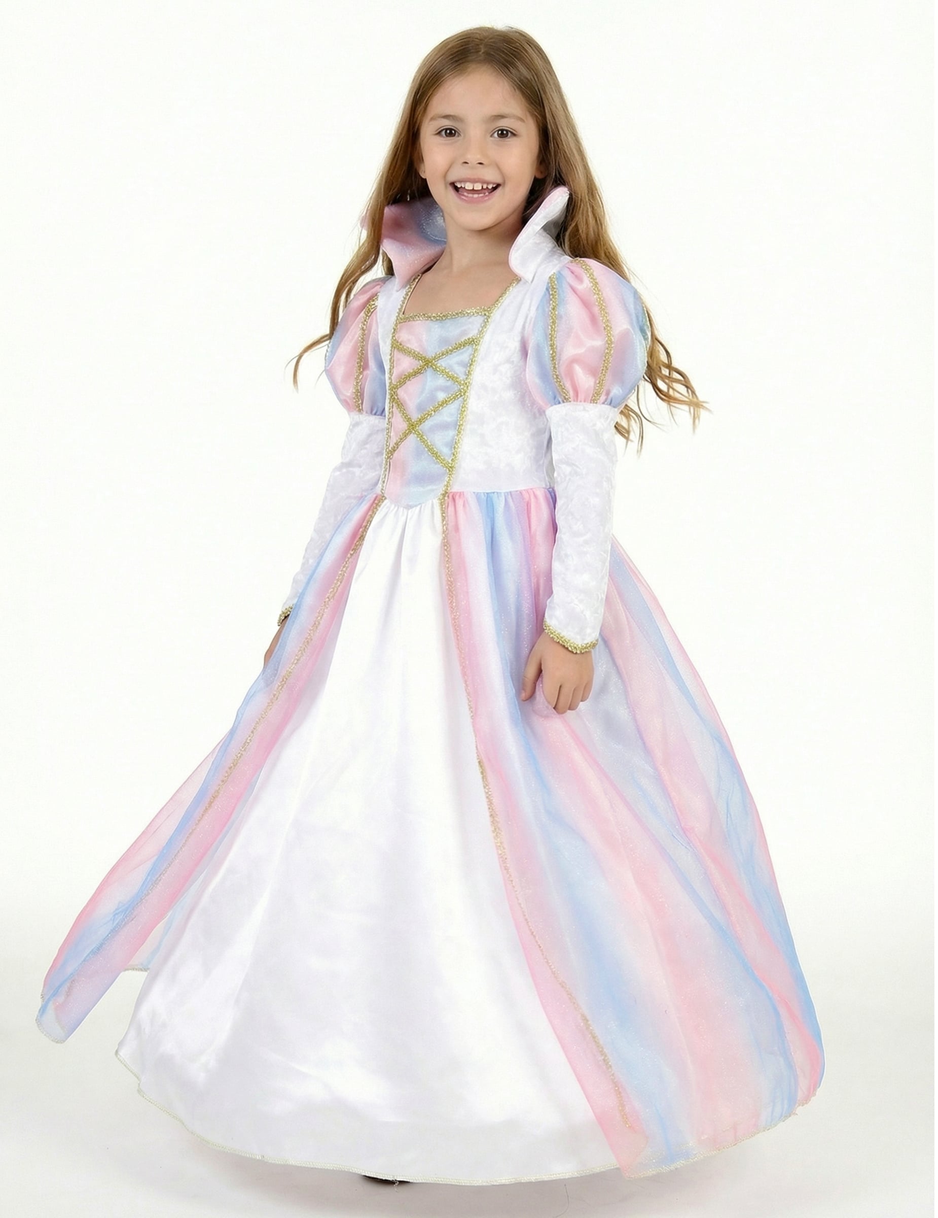 Bezaubernde Prinzessin Kinderkostüm Königin weiss-gold Bezaubernde Prinzessin Kinderkostüm Königin weiss-gold von KARNEVAL-MEGASTORE