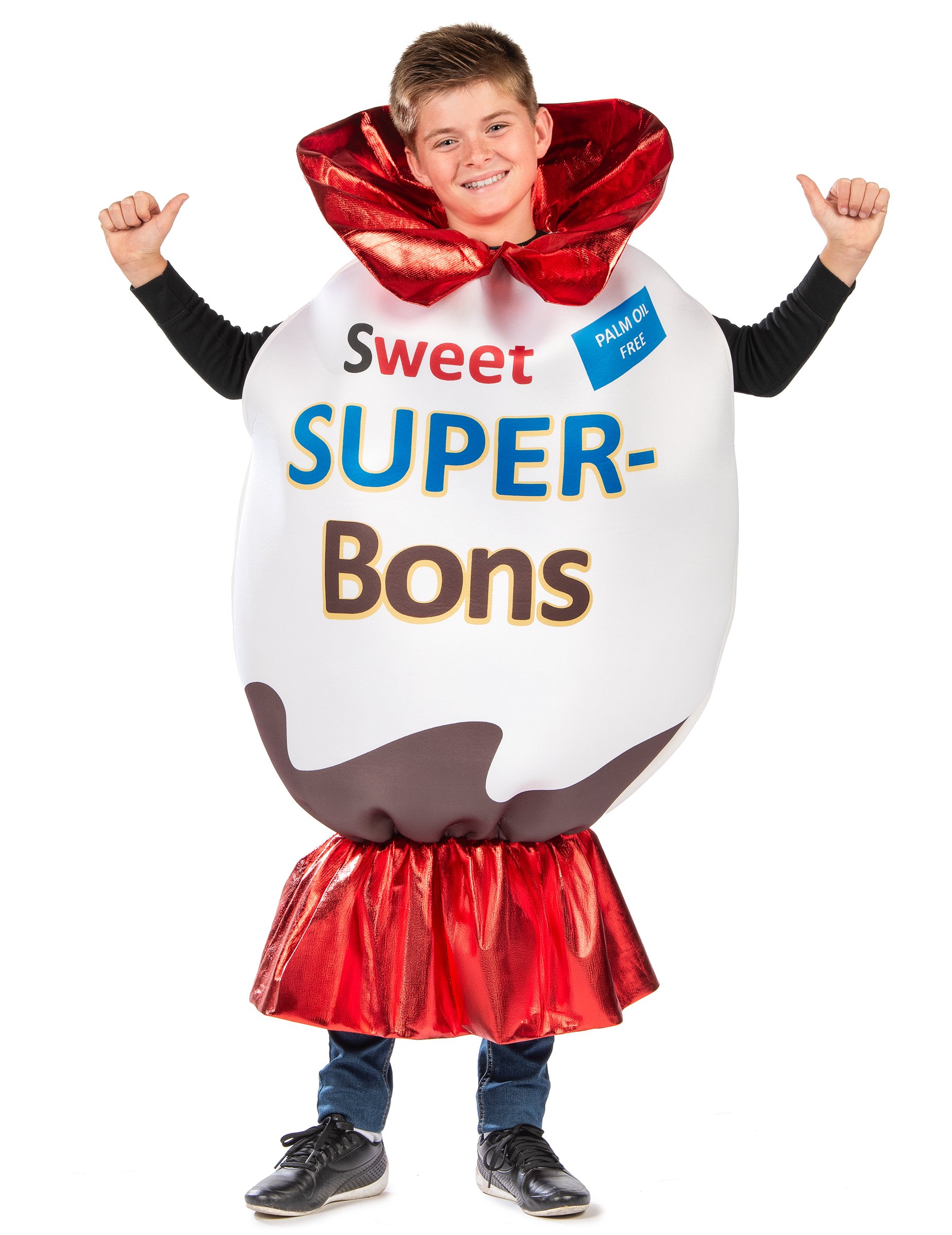 Bonbon Kostüm Kinder weiß-rot Bonbon Kostüm Kinder weiß-rot von KARNEVAL-MEGASTORE