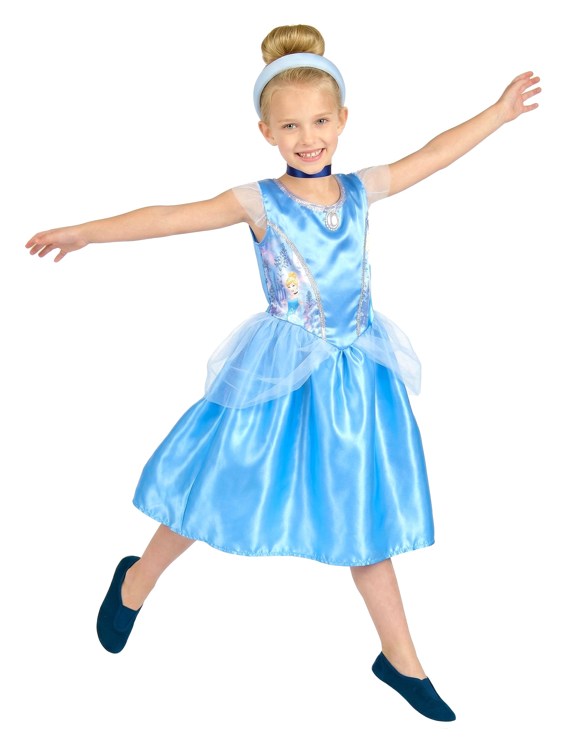 Cinderella Basic Kinderkostüm blau Cinderella Basic Kinderkostüm blau von KARNEVAL-MEGASTORE