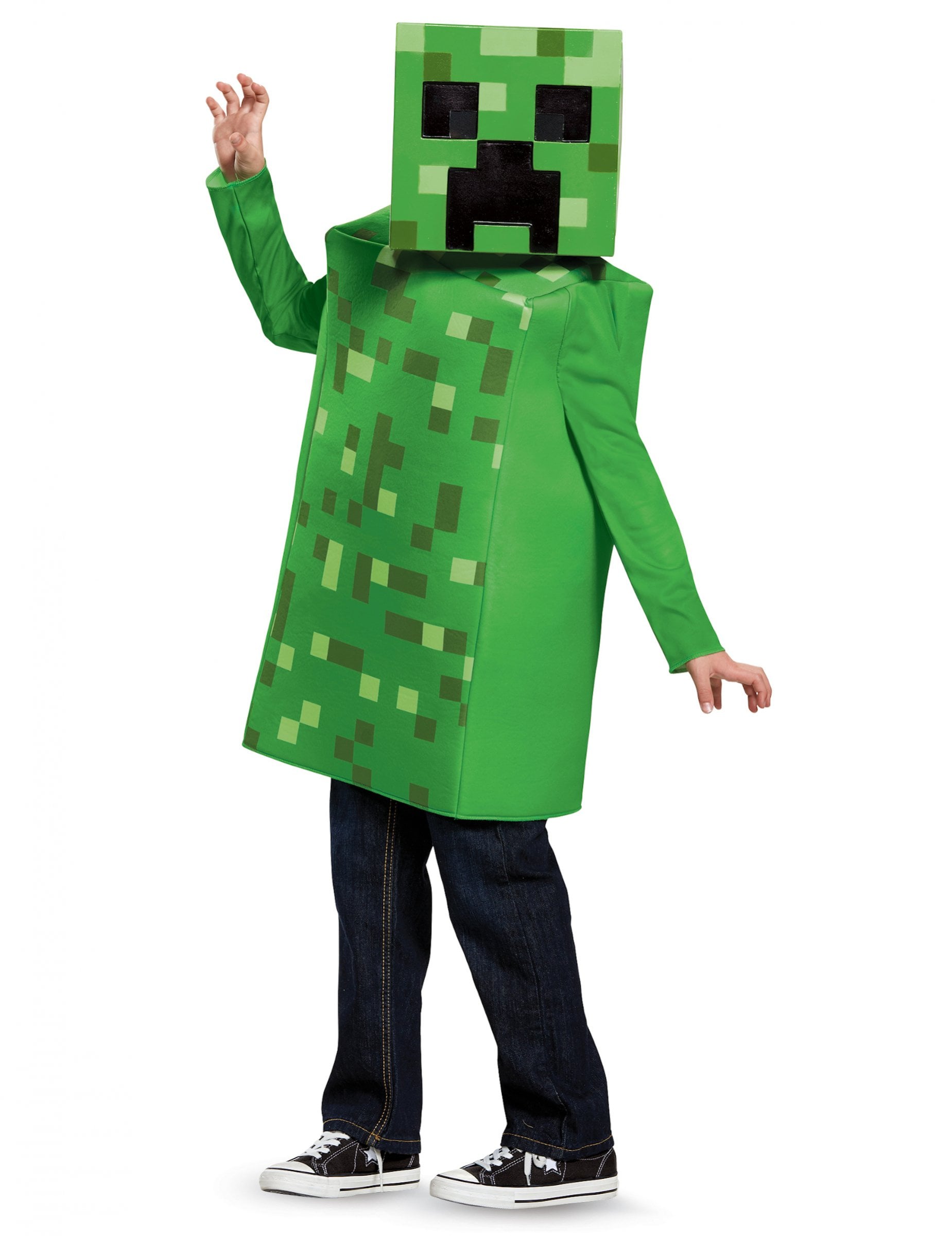 Creeper-Kostüm für Kinder Minecraft grün-schwarz Creeper-Kostüm für Kinder Minecraft grün-schwarz von KARNEVAL-MEGASTORE